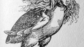 Η μυθική άρπυια, με σώμα πτηνού και κεφάλι γυναίκας. (από allivegp, 01/05/10)