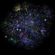 Μια γραφική απεικόνιση τμήματος του Δικτύου από το Opte Project (2005). (από patsis, 26/03/11)