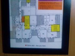 Σχεδιάγραμμα διαφυγής σε δωμάτιο ξενοδοχείου, Αχαρναί, Αττική. (από patsis, 30/06/14)