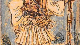 Ο λήσταρχος Χρήστος Νάτσιος- Νταβέλης, έργο του λαϊκού ζωγράφου Θεόφιλου