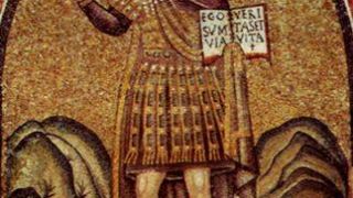 Ο Χριστός (Ρωμαίος) φαντάρος στο Παρεκκλήσι του Αρχιεπισκοπικού Παλατιού, Ραβένα, 5ος αιώνας